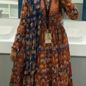 Women pure cotton kurti pent Dupatta set