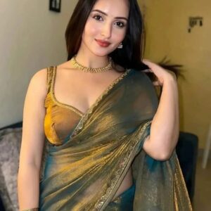 Unstitched  silk blend blouse material embellished