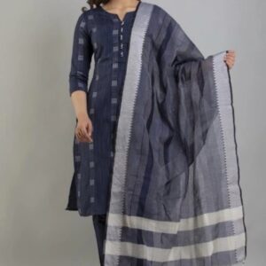 Women printed cotton blend A line kurta