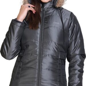 Women Solid parka jacket