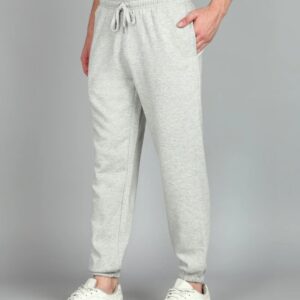 Men Solid grey Track pants