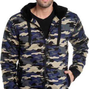 Men Solid printed casual Jacket
