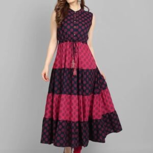 Women maxi multicolor full length dress