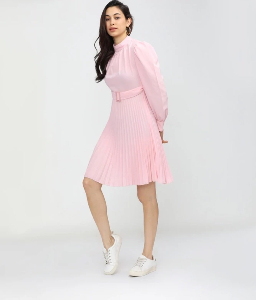 Women Gown pink knee length Dress - Image 6