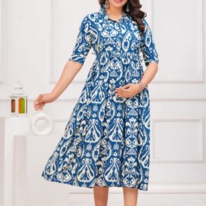 Women printed viscose Rayon Anarkali kurta