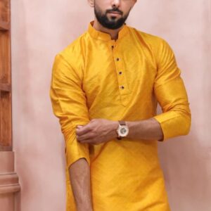 Men Art Silk Kurta payjama set