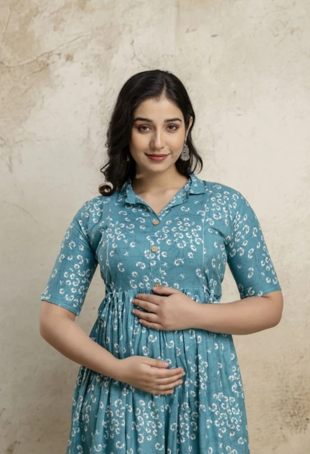 Women printed viscose Rayon Anarkali kurta