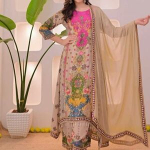 Women muslim kurti palazzo Dupatta set