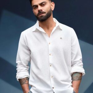 Men slim fit Solid casual shirt