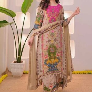 Women muslim kurti palazzo Dupatta set