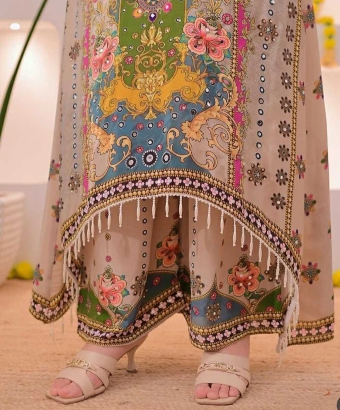 Women muslim kurti palazzo Dupatta set - Image 5