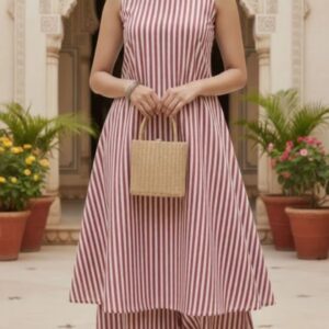 Women pure cotton kurta palazzo set