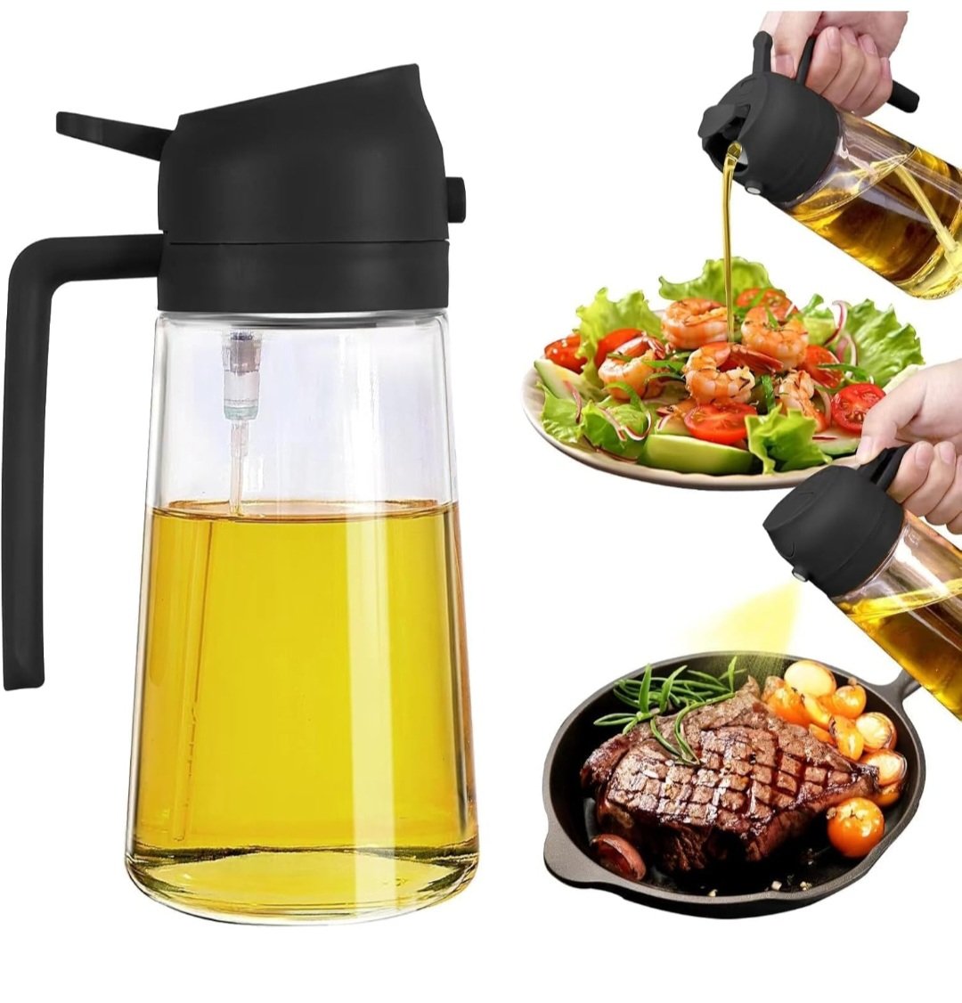 Misamo Enterprise Glass oil Sprayer and Dispenser Bottle