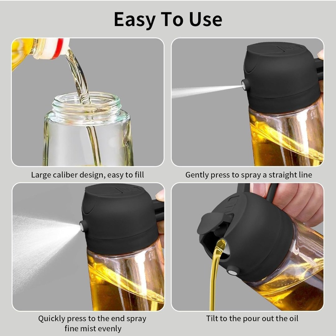Misamo Enterprise Glass oil Sprayer and Dispenser Bottle - Image 6