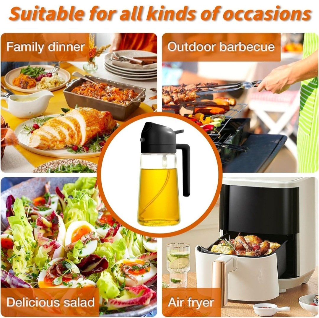 Misamo Enterprise Glass oil Sprayer and Dispenser Bottle - Image 7