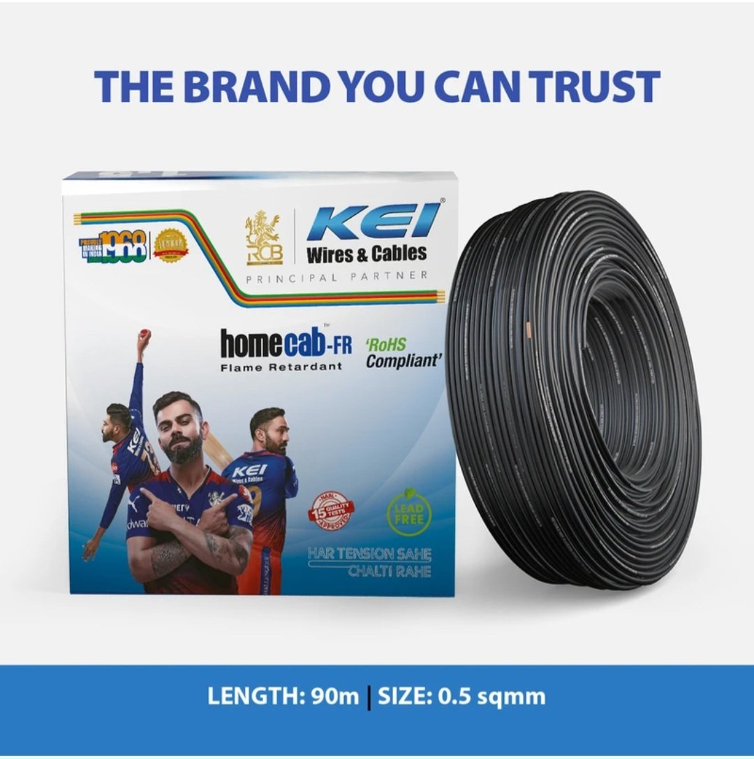 FR PVC 1q/mm Black 90 m wire - Image 2