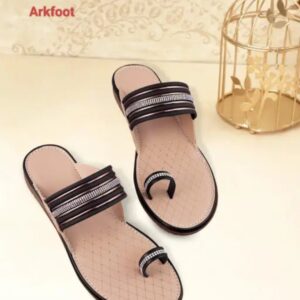 Fancy party wear toe finger Flat Slides