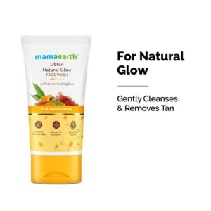 Ubtan natural glow face wash with Turmeric &Saffron for tan removal - 150 ml