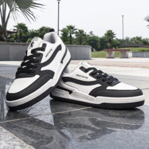 Black and white shoes for men
